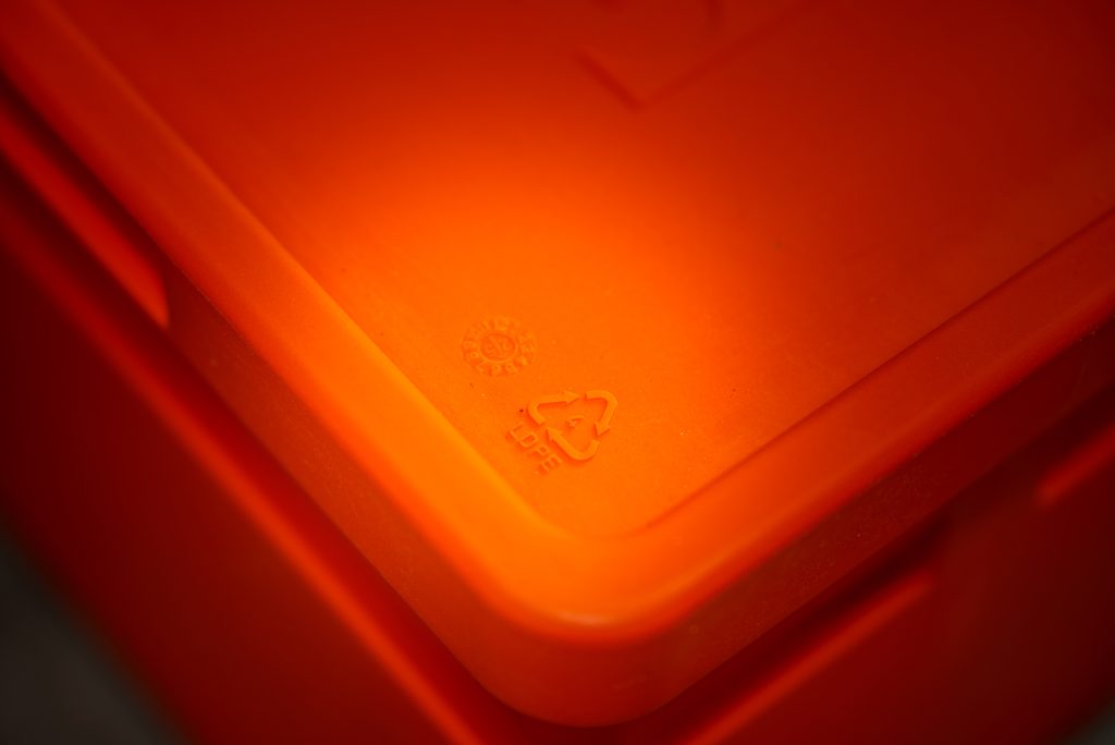 Opbergkist lasapparatuur close up